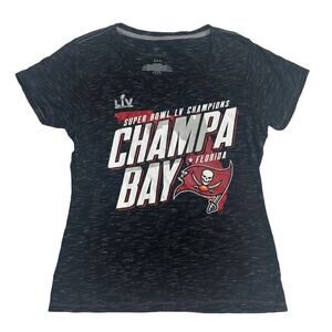 Fanatics Women's Super Bowl LV Champions Tampa Bay Buccaneers T-Shirt Size M‎